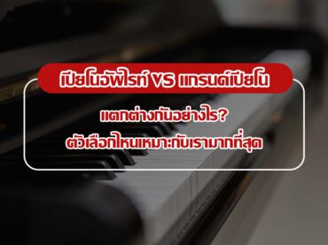 เปียโนอัพไรท์ VS แกรนด์เปียโน แตกต่างกันอย่างไร? ตัวเลือกไหนเหมาะกับเรามากที่สุด